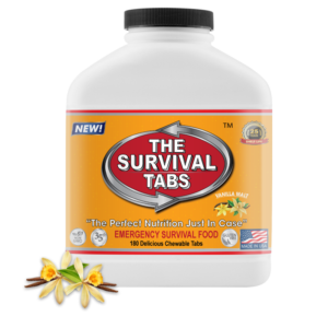 Survival Tabs – 15-Day Food Supply – Vanilla Malt – Gluten Free and Non-GMO